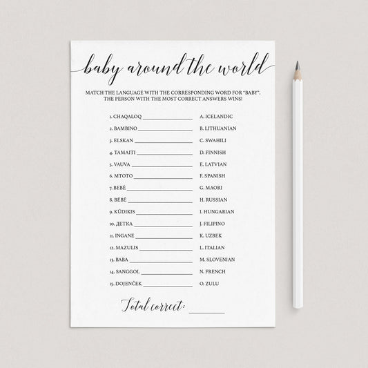 Unique baby shower games by LittleSizzle