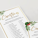 Around The World Christmas Party Game Printable