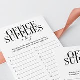 Office Supplies A To Z Game Printable