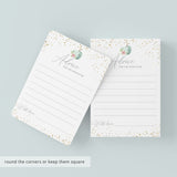 Floral Pumpkin Baby Shower Advice Cards