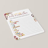 Emojis Bridal Shower Game Printable Burgundy Floral