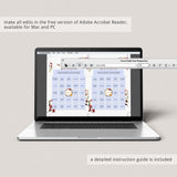 Complete Bridal Shower Bingo Game Fall Theme