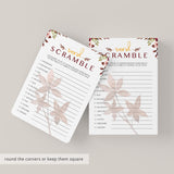 Burgundy Floral Bridal Shower Package Autumn Wedding Printables