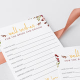 Wishes for the bride and groom cards red flowers by LittleSizzle