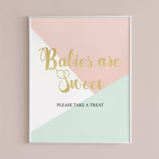 Babies are sweet favors sign printable by LittleSizzle