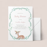 Baby Deer baby shower invitation template by LittleSizzle
