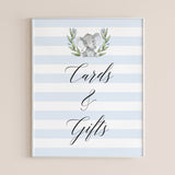 Elephant party gifts sign printable by LittleSizzle