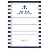 Printable Nautical Advice Cards by LittleSizzle