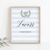 Elephant party favors sign download PDF by LittleSizzle