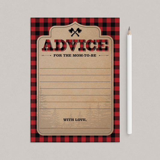 Words of Advice for the mom-to-be cards instant download