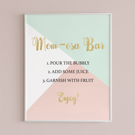 Geometric baby shower decor printable by LittleSizzle