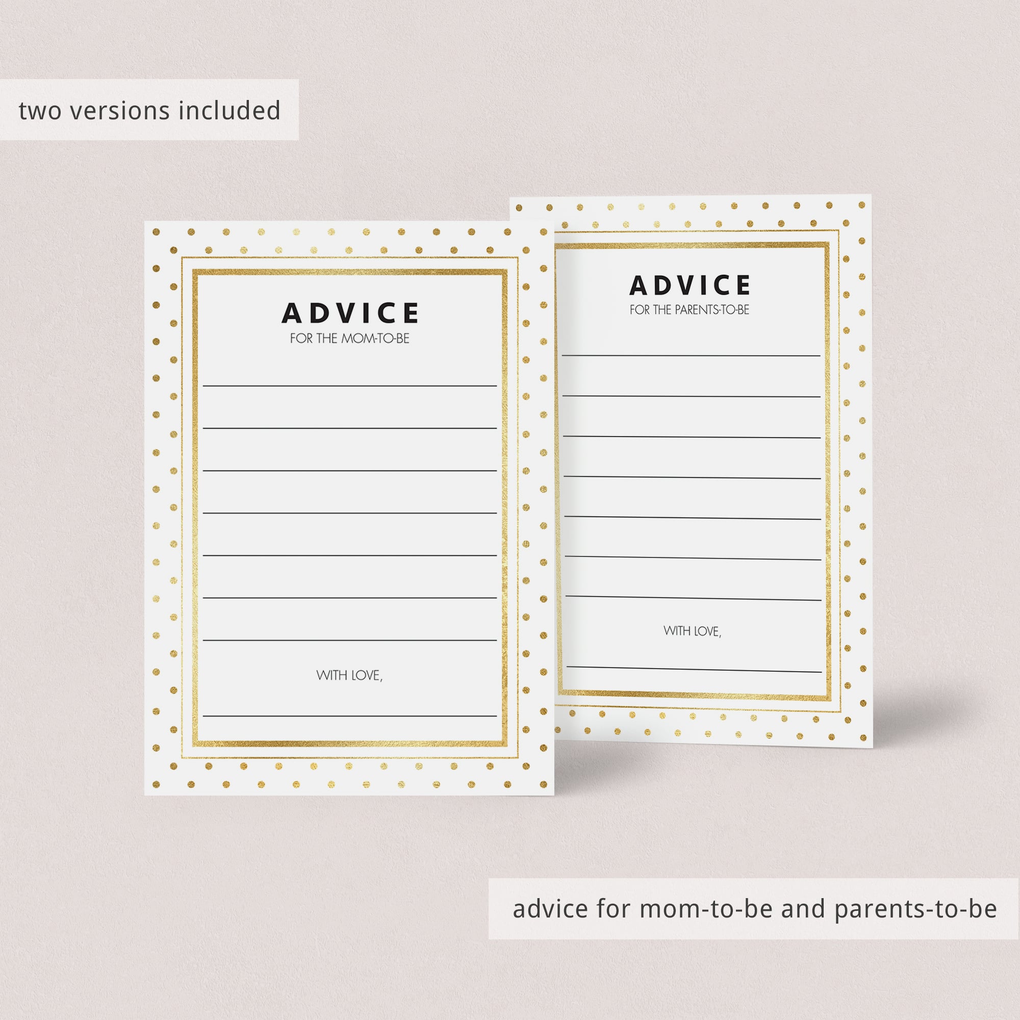 Chic baby shower printable keepsakes for mom to be by LittleSizzle