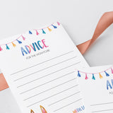 Watercolor alpaca baby shower advice cards by LittleSizzle
