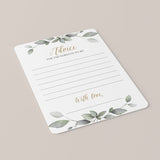 Coed baby shower games printable advice card by LittleSizzle
