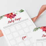 Christmas Bingo Cards for Baby Shower