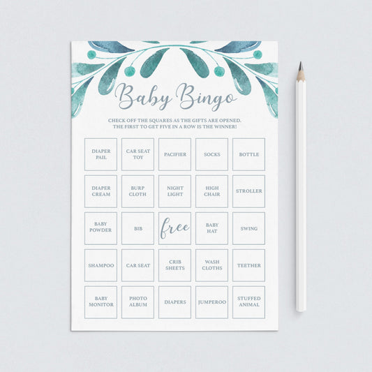 30 Prefilled Baby Bingo Cards Digital Download by LittleSizzle