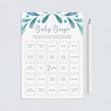 30 Prefilled Baby Bingo Cards Digital Download by LittleSizzle