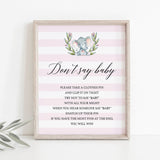 How to play dont say baby baby shower games by LittleSizzle
