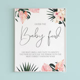 Summer Baby Shower Activity Guess The Baby Food