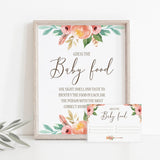Guess the baby food table sign and cards by LittleSizzle