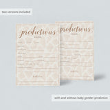 Download baby shower prediction games safari theme by LittleSizzle