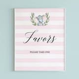 Elephant party favors sign printable by LittleSizzle