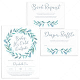 Printable Baby It's Cold Outside Baby Shower Invitation Kit by LittleSizzle