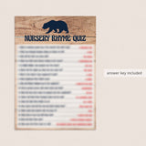 Wood baby bear shower game printable by LittleSizzle