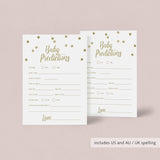 Baby prediction cards with australian spelling by LittleSizzle