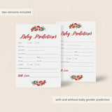 Huge Red and Greenery Baby Shower Games Package