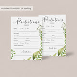 Baby prediction cards for the new mum by LittleSizzle
