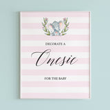 Onesie decorating station sign printable by LittleSizzle