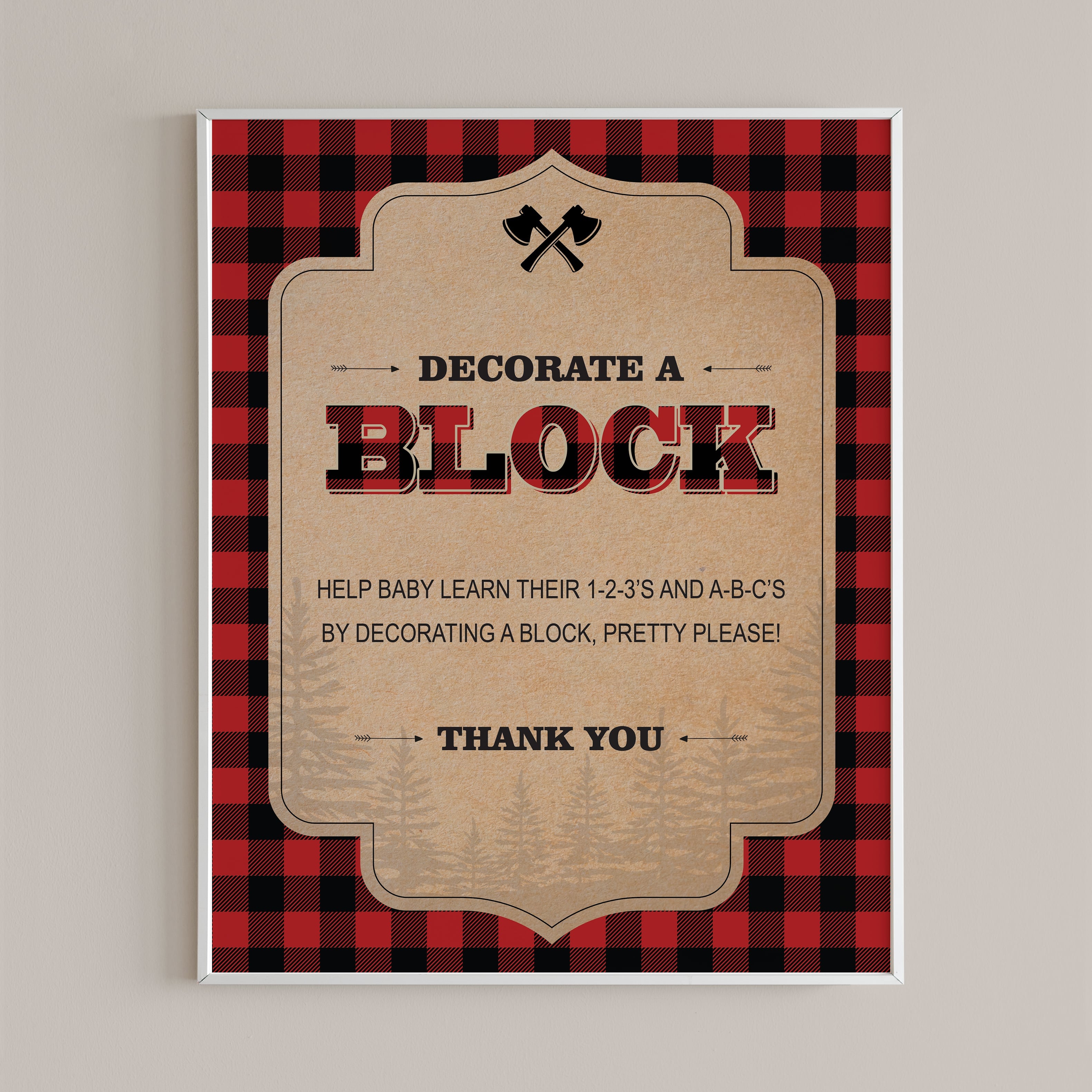 Block decorating baby shower game printable by LittleSizzle