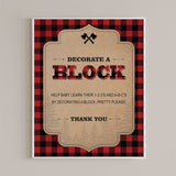 Block decorating baby shower game printable by LittleSizzle