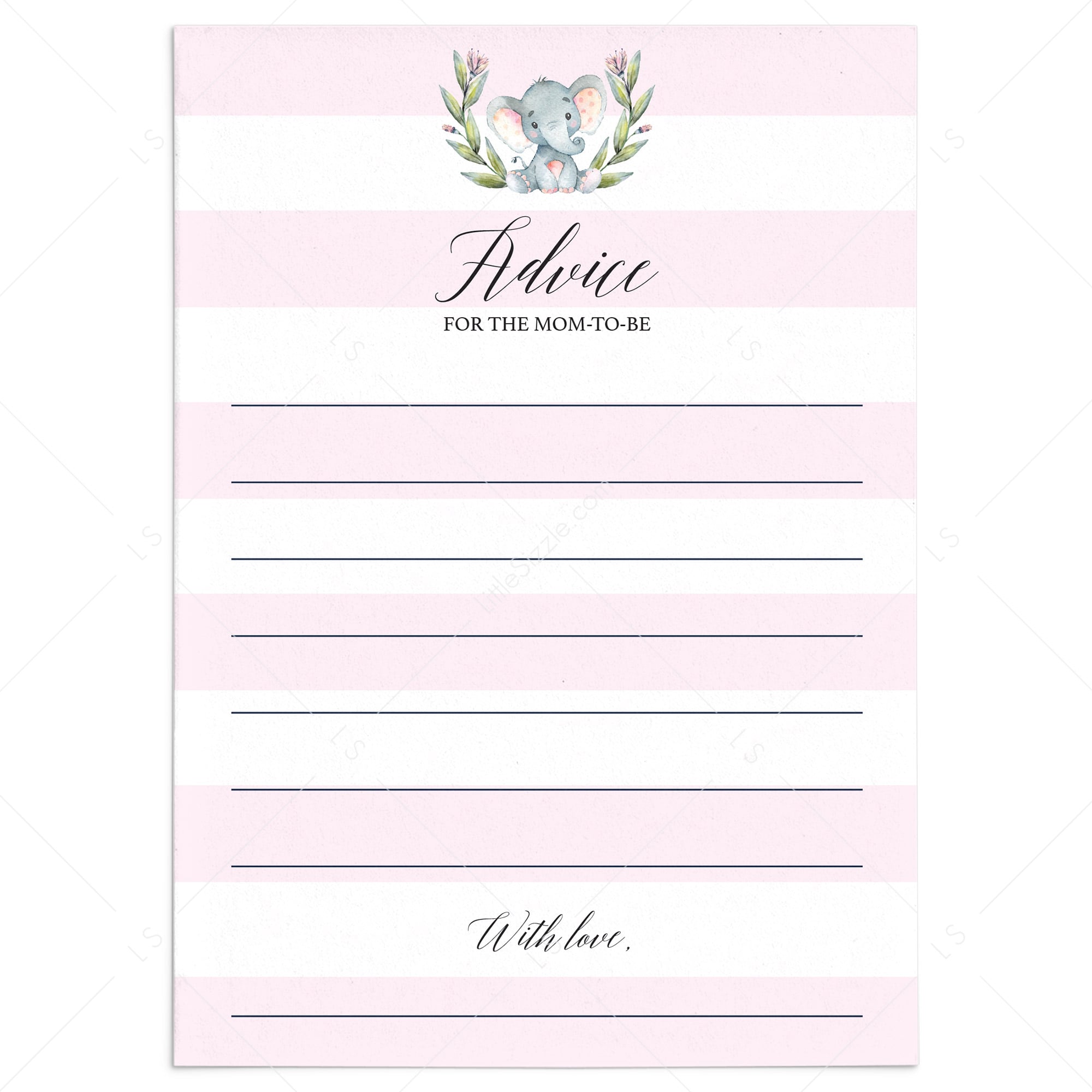 Elephant girl baby shower ideas by LittleSizzle