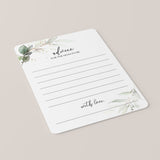 Green and Gold Baby Shower Keepsakes for Mom-To-Be