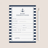Printable Baby Prediction Card by LittleSizzle