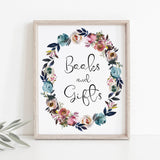 Watercolor floral baby shower decor printables by LittleSizzle