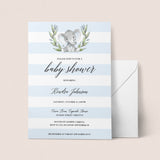 Elephant baby shower invitation by LittleSizzle