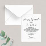 Baby Shower By Mail Invitation Template Minimalist