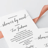 Baby Shower By Mail Invitation Template Minimalist