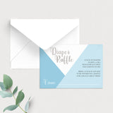 Diaper raffle insert for boy baby shower by LittleSizzle