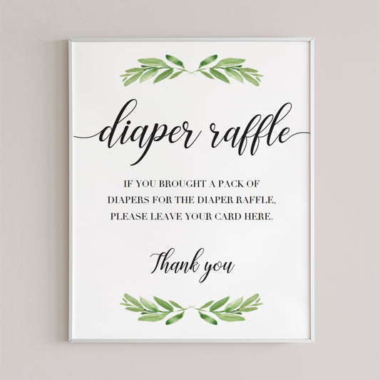 Green baby shower decorations printable by LittleSizzle