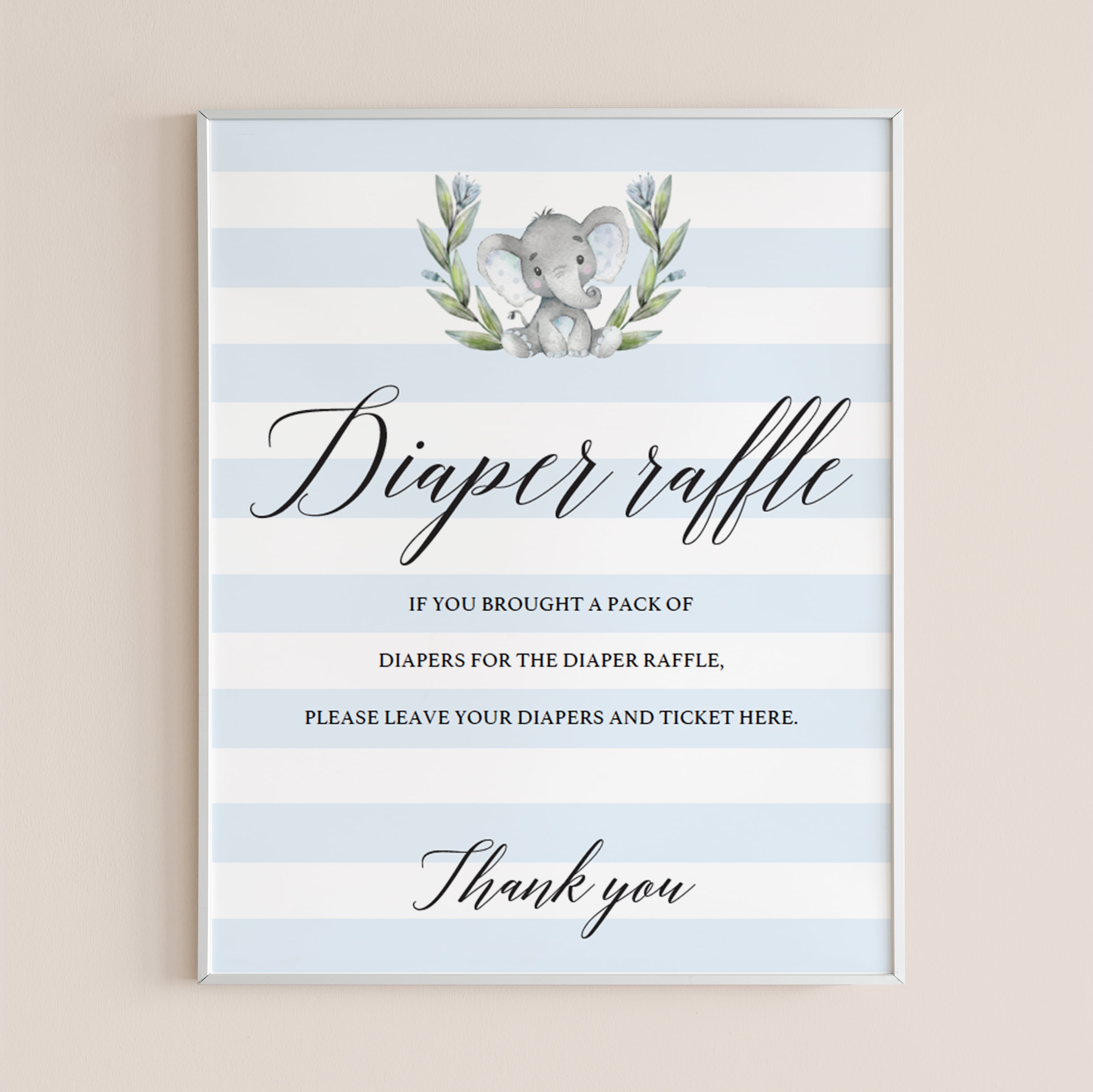Elephant baby shower decorations by LittleSizzle