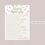 Virtual Baby Shower Games Bundle Gold Confetti