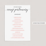 Modern Calligraphy Baby Shower Game Bundle Instant Download