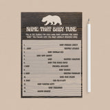 Bear Themed baby shower party games name that baby tune by LittleSizzle