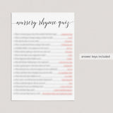 Printable Baby Shower Games Pack with Calligraphy Font