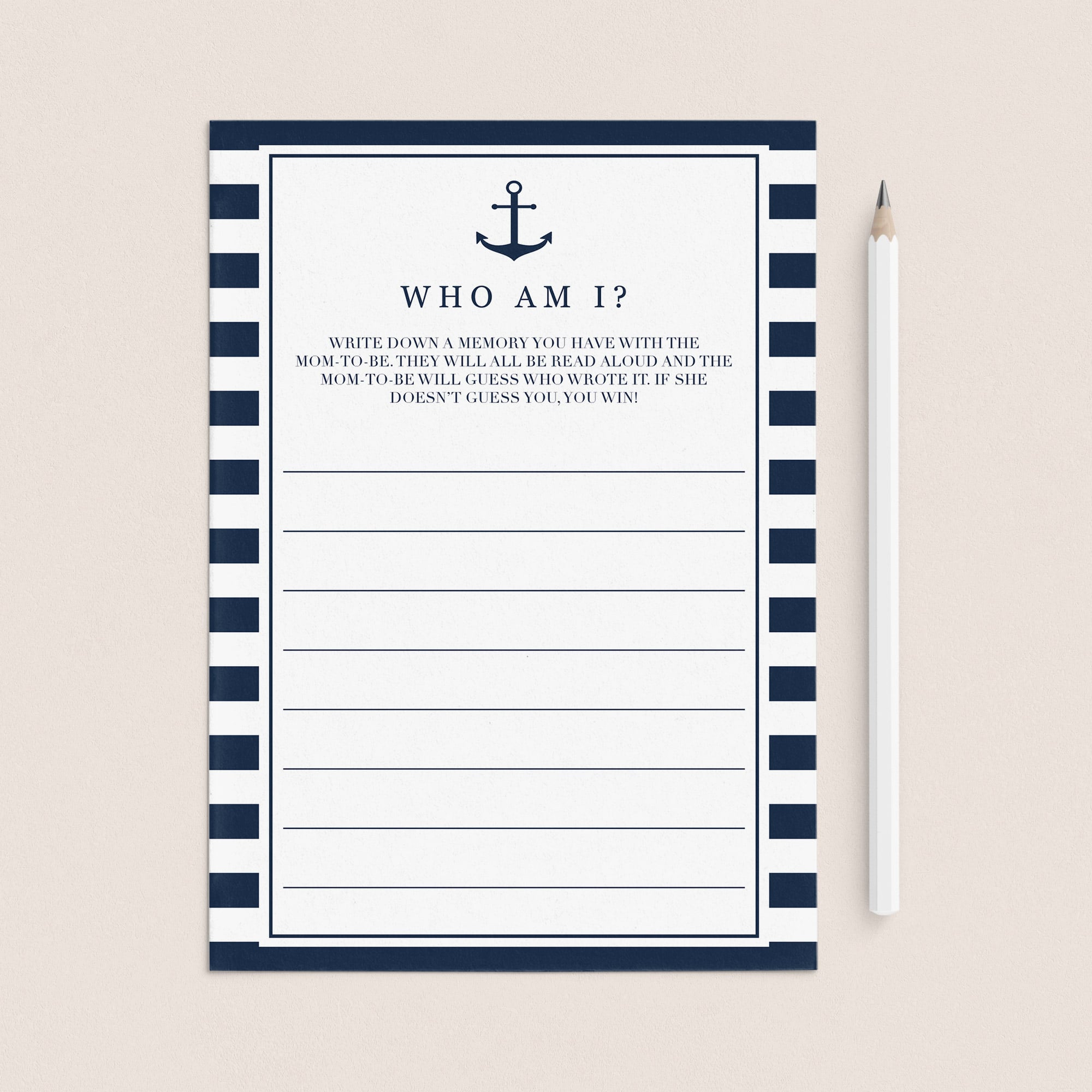 Boy baby shower games guess who am I printable by LittleSizzle