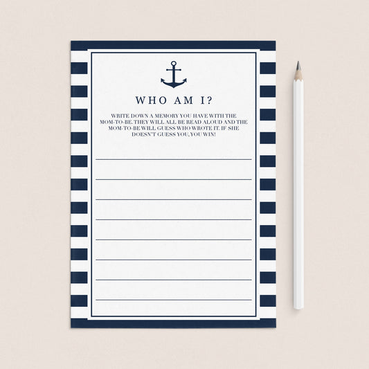 Boy baby shower games guess who am I printable by LittleSizzle